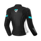 R-TECH TOM RIDER JAQUETES DE MOTO SENYORA NEGRE BLANC TURQUESA