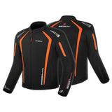 R-TECH MARSHAL JAQUETES DE MOTO HOMES NEGRE  TARONJA