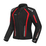 R-TECH MARSHAL JAQUETES DE MOTO SENYORA NEGRE VERMELL
