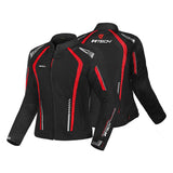 R-TECH MARSHAL JAQUETES DE MOTO SENYORA NEGRE VERMELL