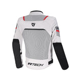 R-TECH SPIRAL MESH CHAQUETA DE MOTO VERANO HOMBRE HIELO GRIS NEGRO ROJO