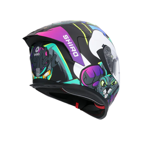 SHIRO CASCO RAPTOR CRAZY RABBIT MULTICOLOR MATE - SECURTEX MOTOR S.L (t/a MaximoMoto)