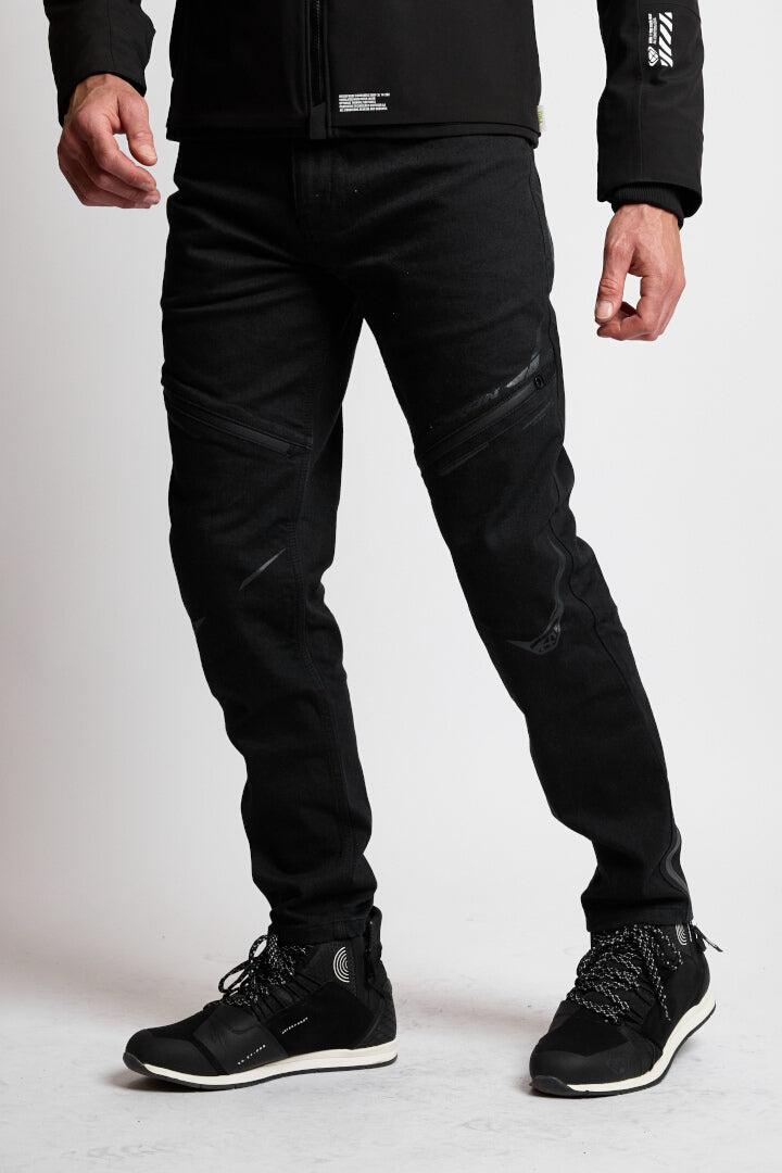 IXON REMY HOMBRE PANTALONES MOTO JEANS NEGRO