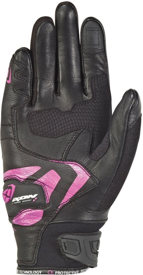 IXON RS RISE AIR MUJER CORTOS GUANTES MOTO NEGRO ROSA