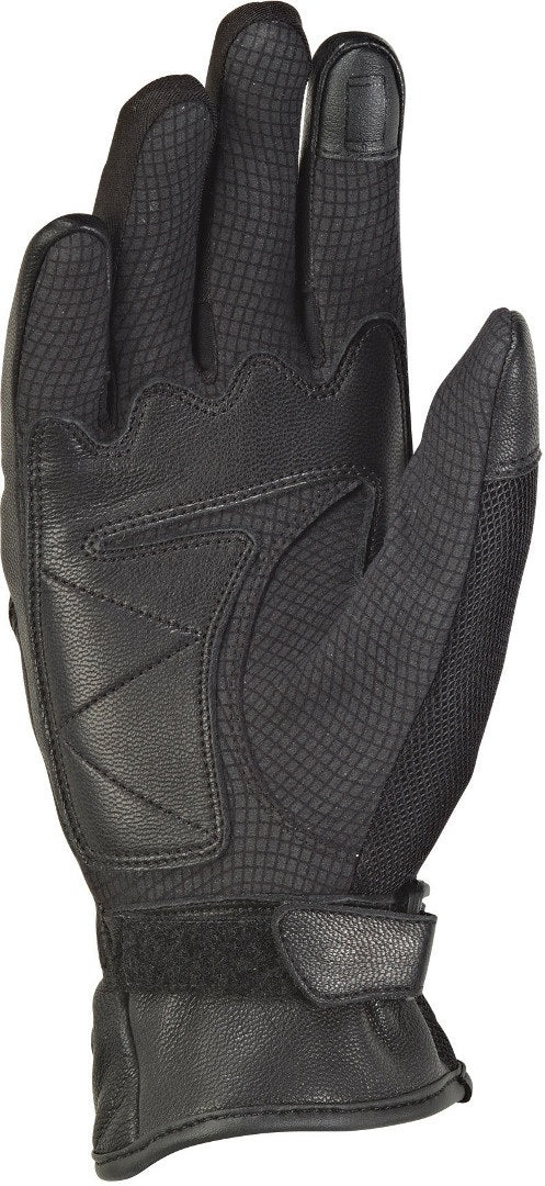 IXON RS SHINE 2 CUERO TEXTIL GUANTES MOTO MUJER NEGRO FUSHIA