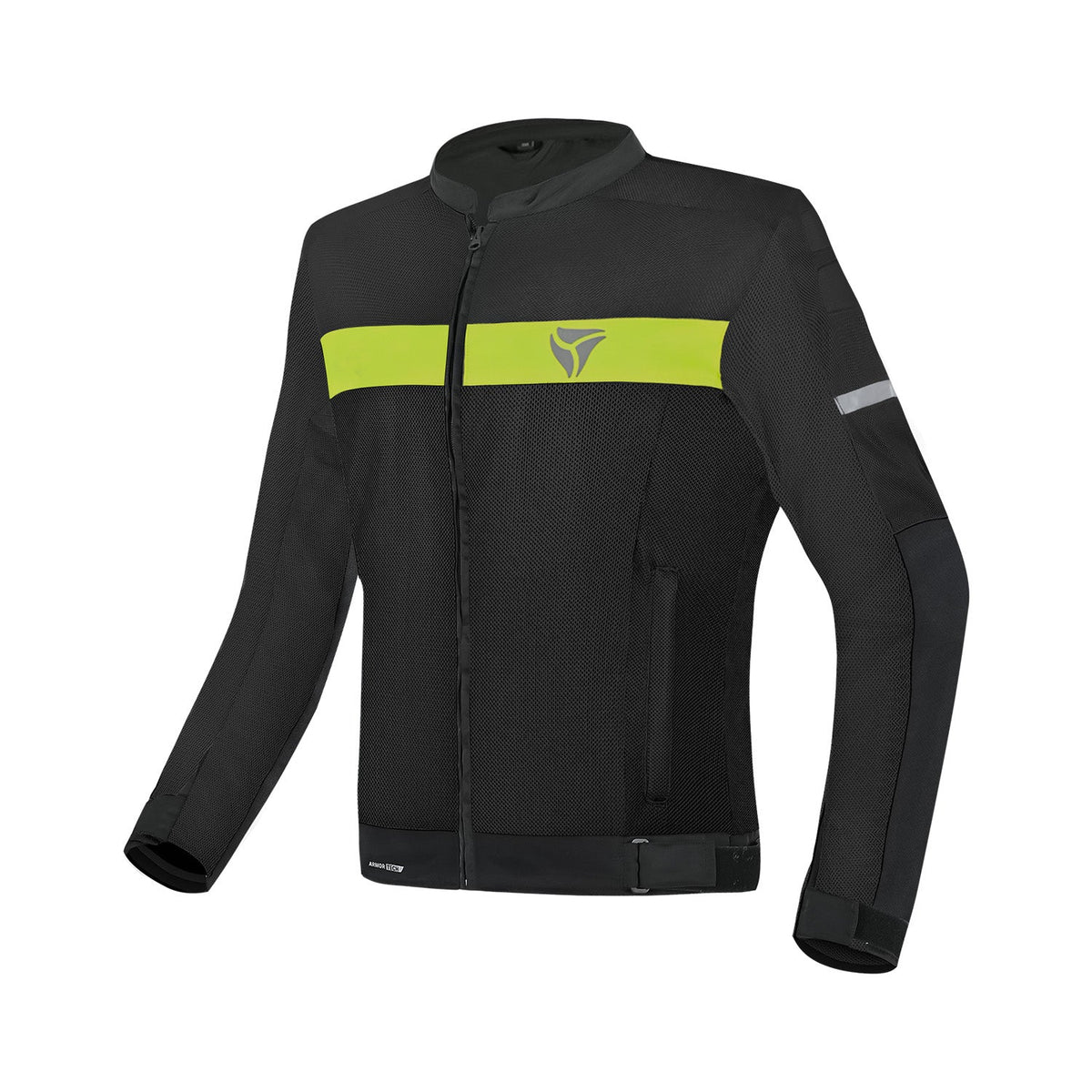 R-TECH SUPER LITE CHAQUETA DE MOTO NEGRO AMARILLO FLOU