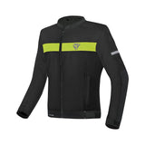 R-TECH SUPER LITE CHAQUETA DE MOTO NEGRO AMARILLO FLOU