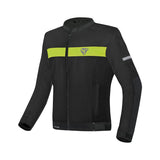 R-TECH SUPER LIGHT TEXTILE JAQUETE  DE MOTO NEGRE GROC,F