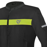 R-TECH SUPER LITE CHAQUETA DE MOTO NEGRO AMARILLO FLOU