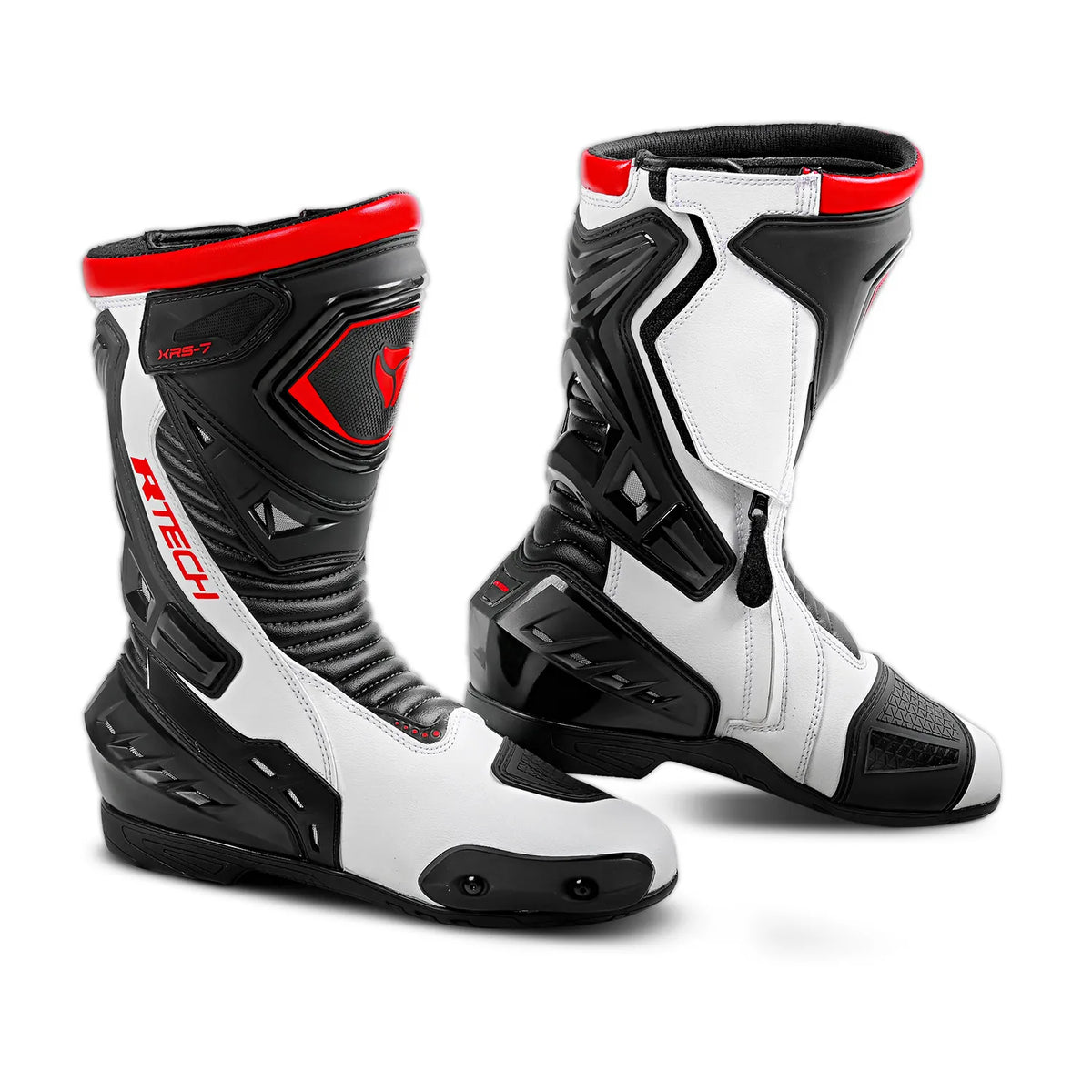 R-TECH TORNADO 2.0 BOTES DE MOTO NEGRE BLANC VERMELL