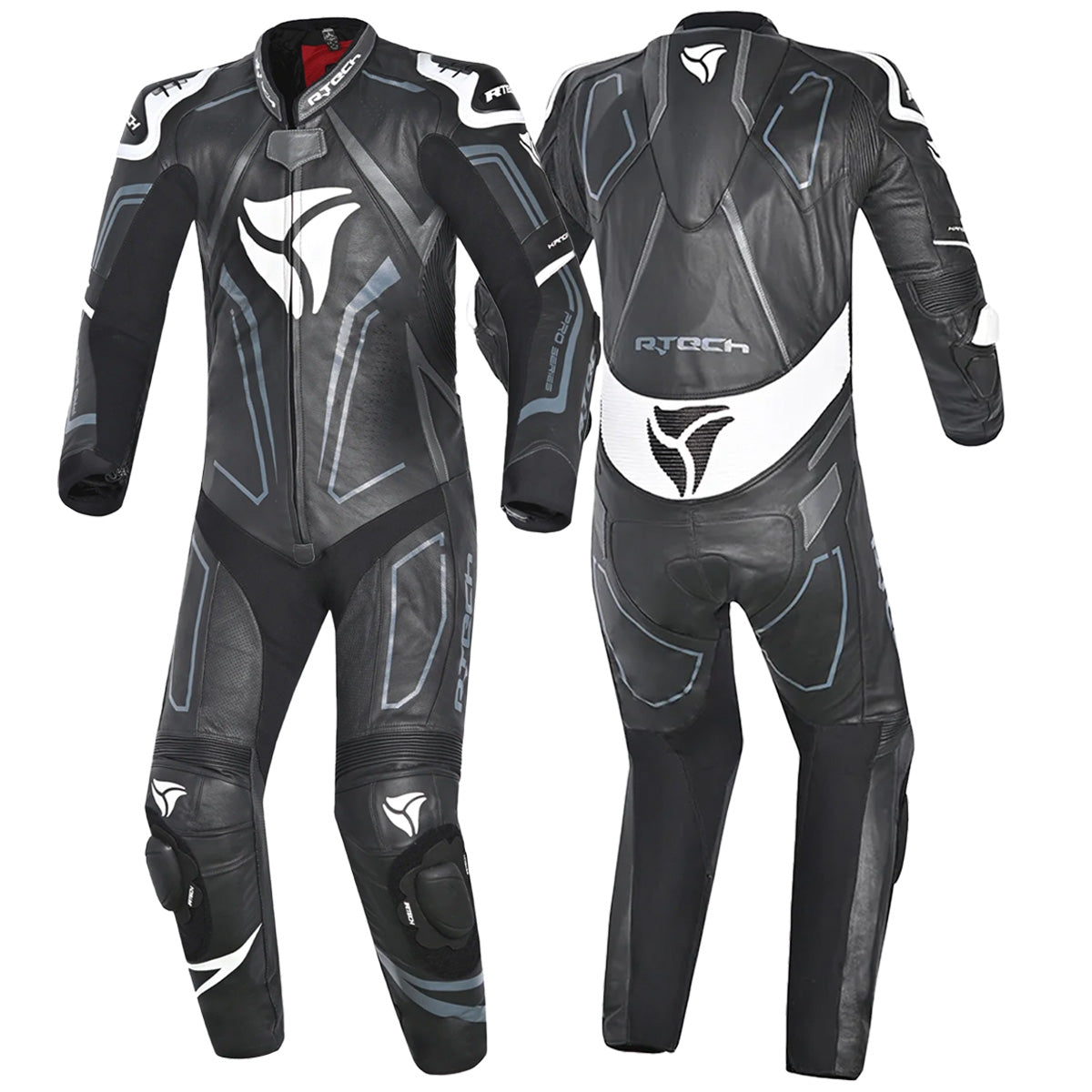 rtech-mono-1pc-risingstar-negro-blanco-front-back-full-view