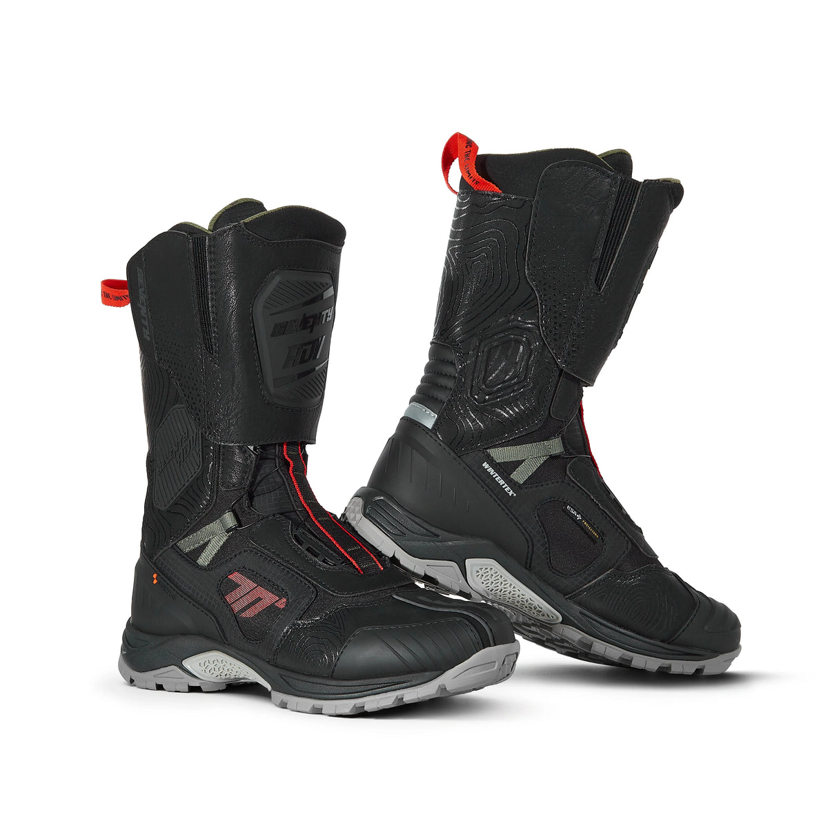 SEVENTY DEGREES SD-BA6 STELVIO ALTA BOTAS DE MOTO NEGRO ROJO VERDE