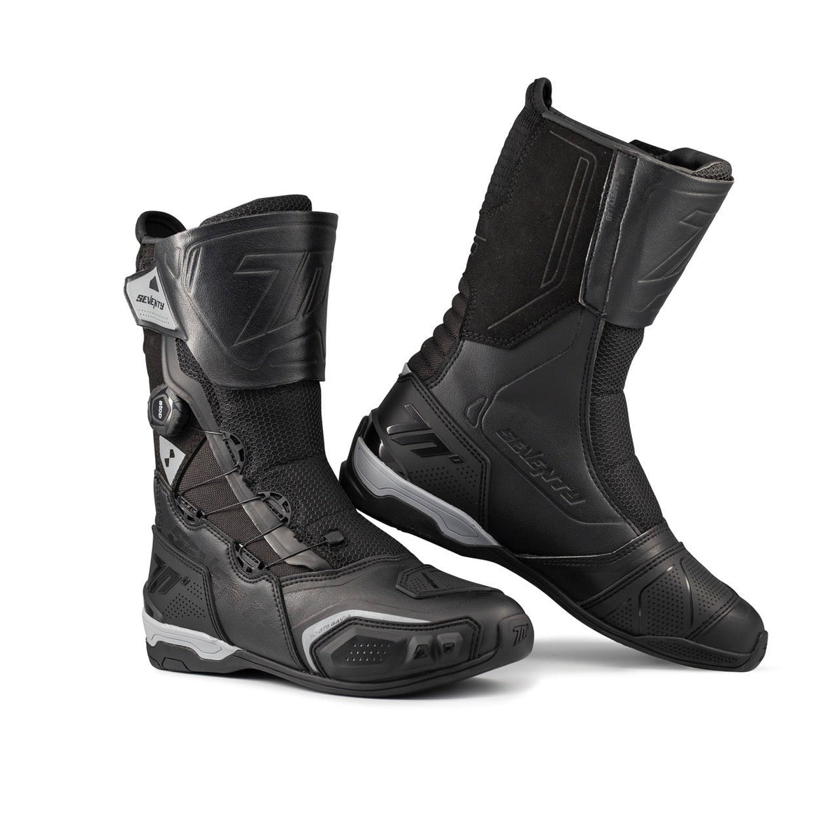 SEVENTY SD-BT9 Gavia Negro Bota de moto deportiva de turismo