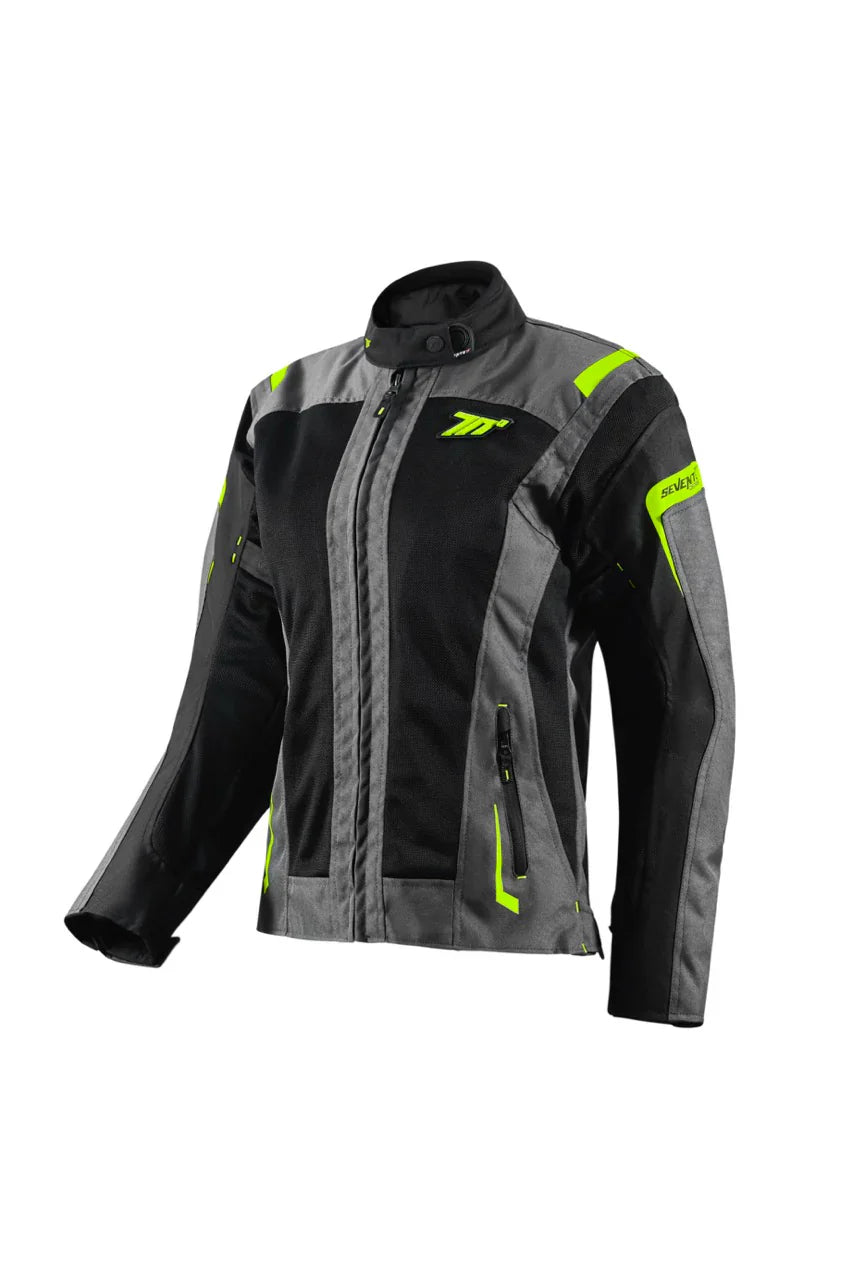 SEVENTY DEGREES SD-JR67 TEXTILE CHAQUETA  DE MOTO MUJER GRIS OSCURO