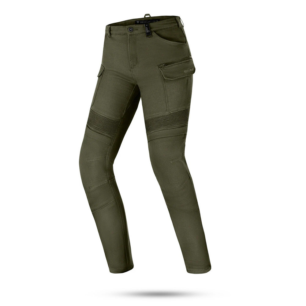 SHIMA GIRO 3.0 JEANS DE MOTO SENYORA CAQUI