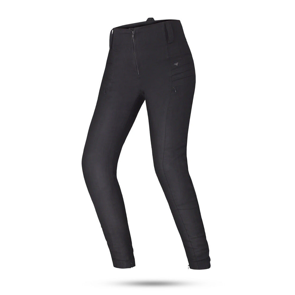 SHIMA NOX 2.0 WAX JEANS DE MOTO MUJER LARGO NEGRO