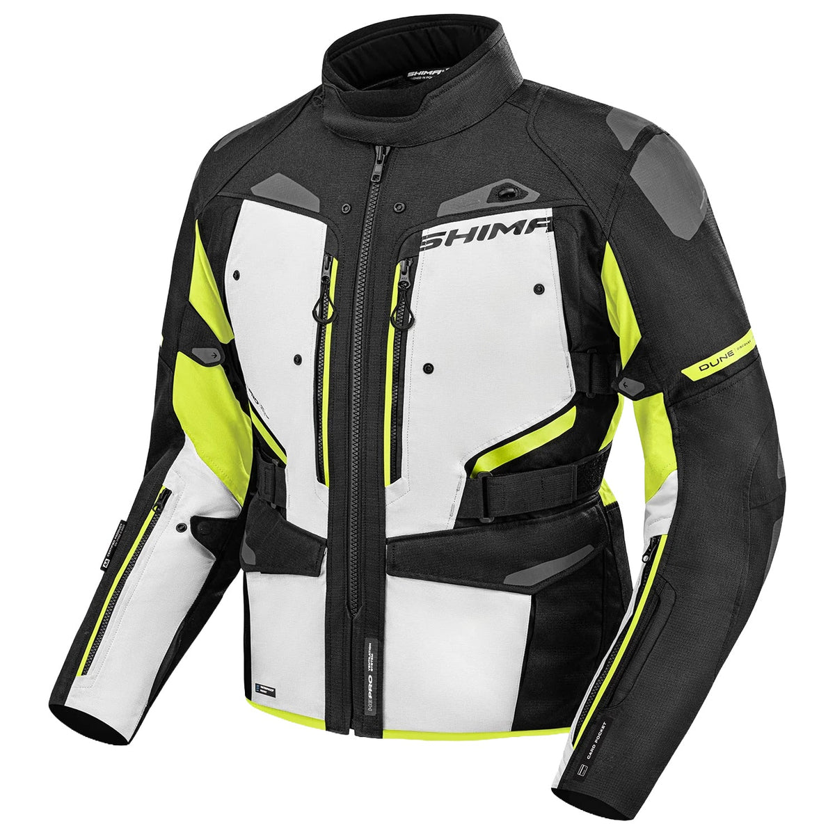 SHIMA DUNE CHAQUETA TEXTIL DE MOTO HOMBRE AMARILLO