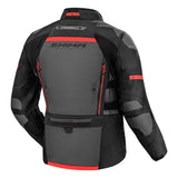 SHIMA DUNE CHAQUETA TEXTIL DE MOTO HOMBRE NEGRO ROJO