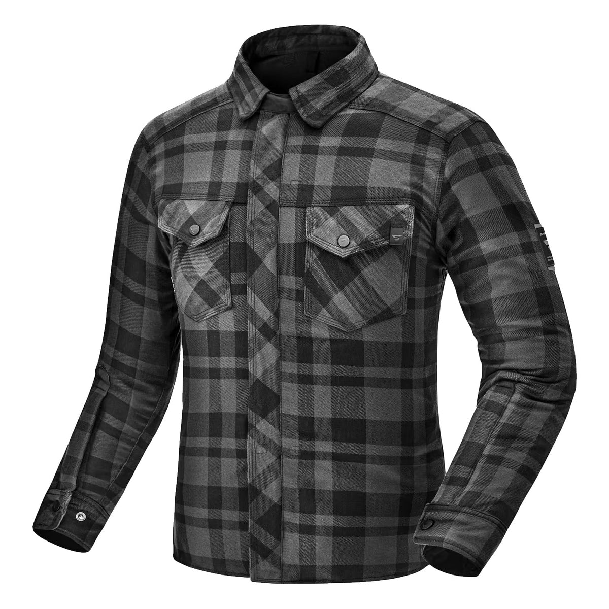SHIMA RENEGADE 2.0 CAMISA DE MOTO CUADROS HOMBRE NEGRO