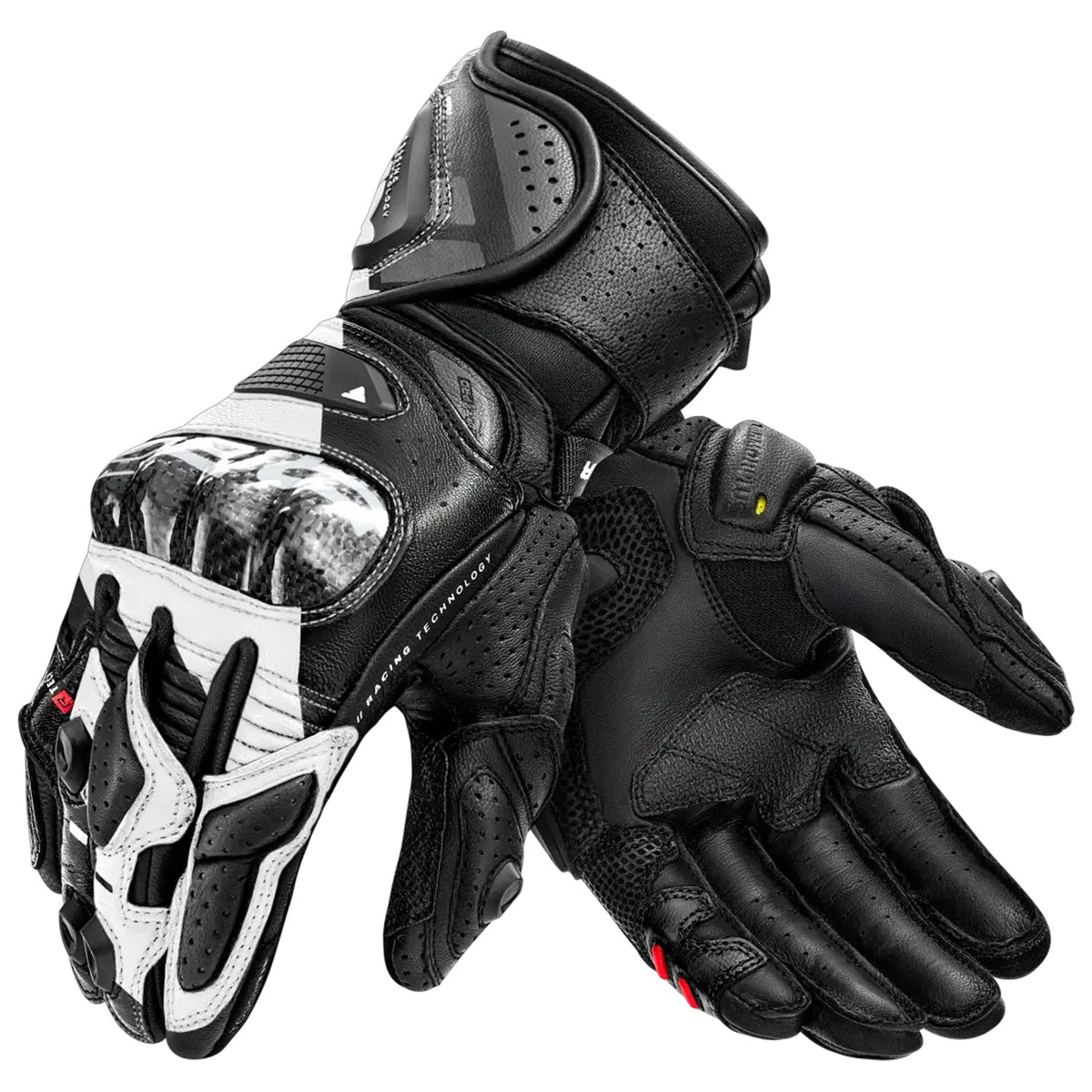 SHIMA RS-3 GUANTES DE MOTO HOMBRE NEGRO BLANCO