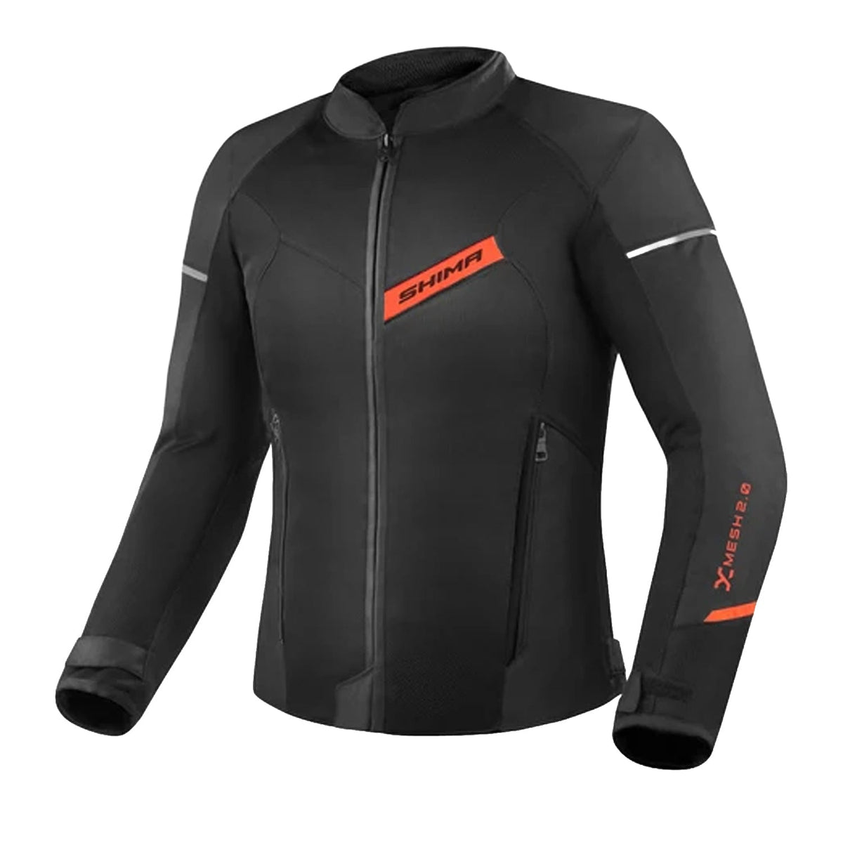 SHIMA X-MESH 2.0 CHAQUETA DE MOTO HOMBRE NEGRO ROJO