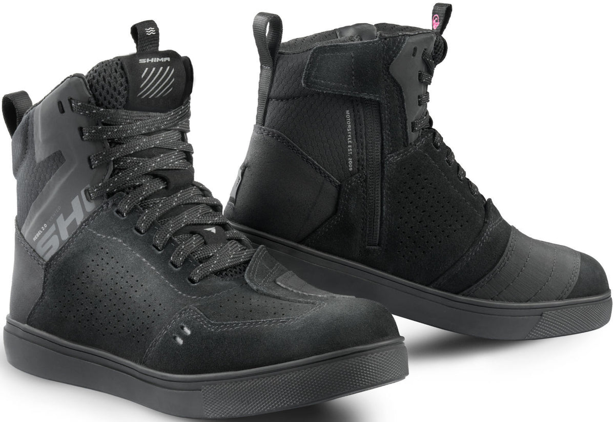 SHIMA REBEL 2.0 VENT BOTAS DE MOTO MUJER NEGRA