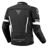 SHIMA SOLID 2.0 CHAQUETA TEXTIL DE MOTO HOMBRE NEGRO BLANCO