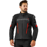 SHIMA SOLID 2.0 CHAQUETA TEXTIL DE MOTO HOMBRE ROJO