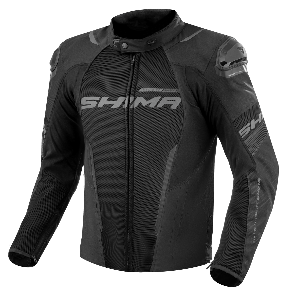 SHIMA SOLID 2.0 VENTED CHAQUETA TEXTIL DE MOTO HOMBRE NEGRO