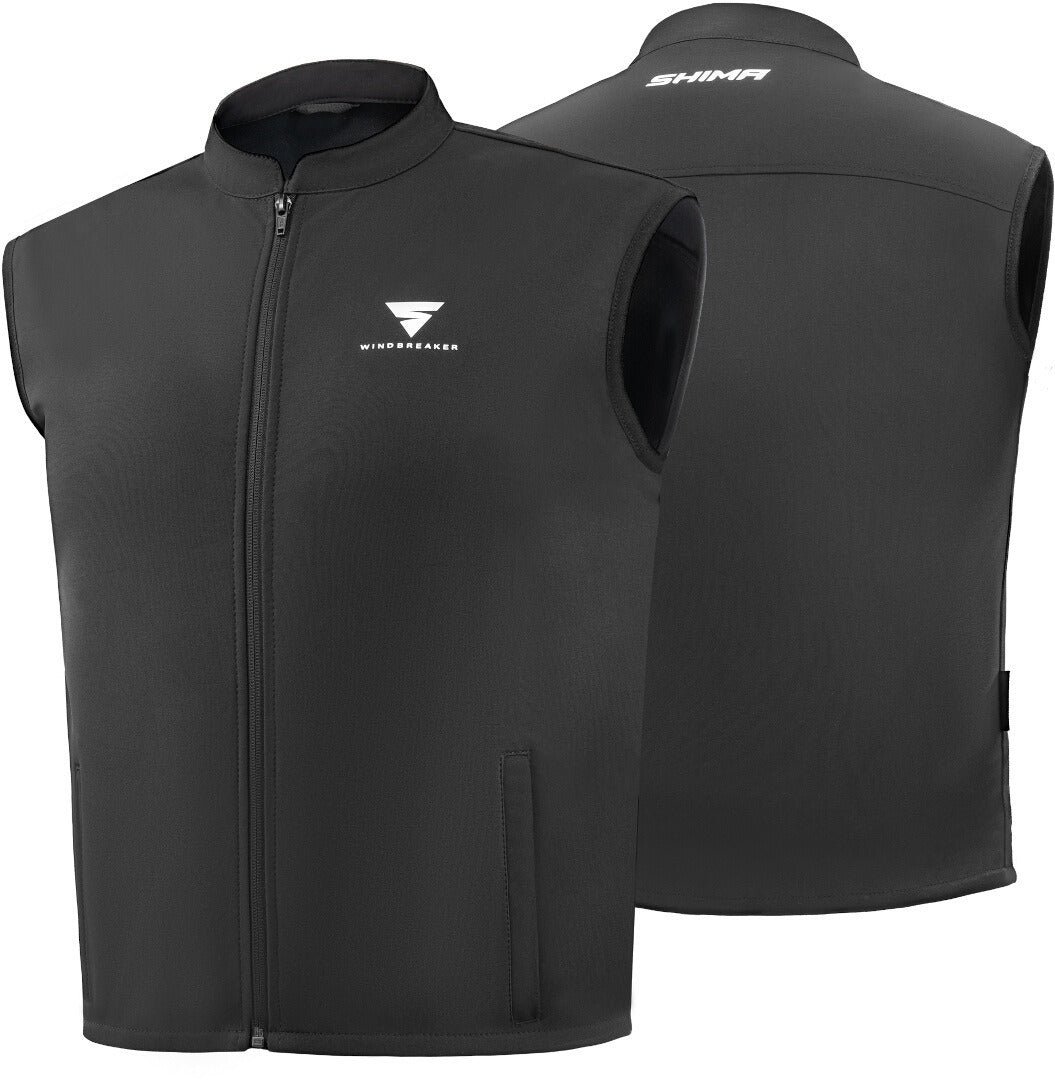 SHIMA WINDBREAKER CHALECO DE MOTO CORTAVIENTOS NEGRO