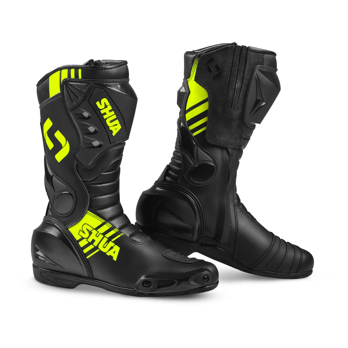 SHUA SUPER TECH CARRERES BOTAS DE MOTO NEGRE F,GROC