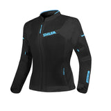 SHUA GRAVITY MESH 2.0 CHAQUETA DE MOTO MUJER NEGRO TURQUOISE