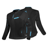 SHUA GRAVITY MESH 2.0 CHAQUETA DE MOTO MUJER NEGRO TURQUOISE