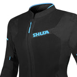 SHUA GRAVITY MESH 2.0 CHAQUETA DE MOTO MUJER NEGRO TURQUOISE