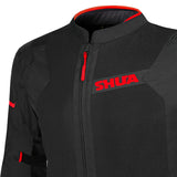 SHUA GRAVITY MESH 2.0 CHAQUETA DE MOTO HOMBRE NEGRO ROJO