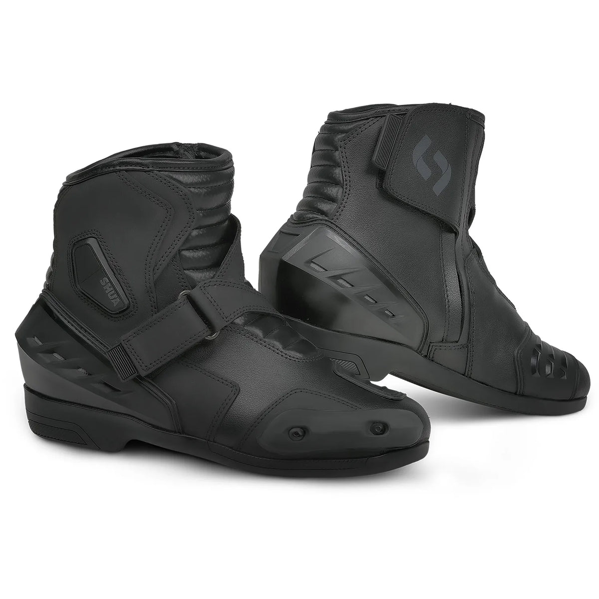 SHUA TRACK BOTAS DE MOTO NEGRO