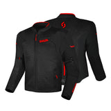 SHUA GRAVITY MESH 2.0 JAQUETE DE MOTO HOMES NEGRE VERMELL
