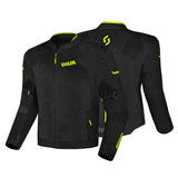 SHUA GRAVITY MESH 2.0 JAQUETE DE MOTO HOMES NEGRE GROC FLOU