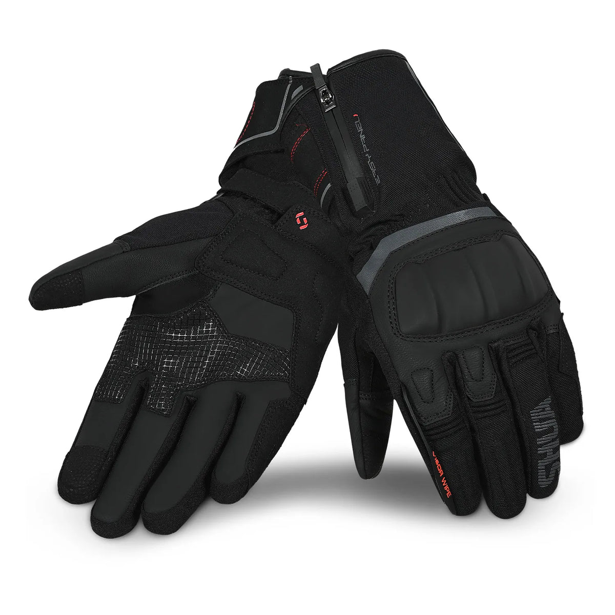 SHUA THERMAL THAW GUANTES DE MOTO NEGRO ROJO