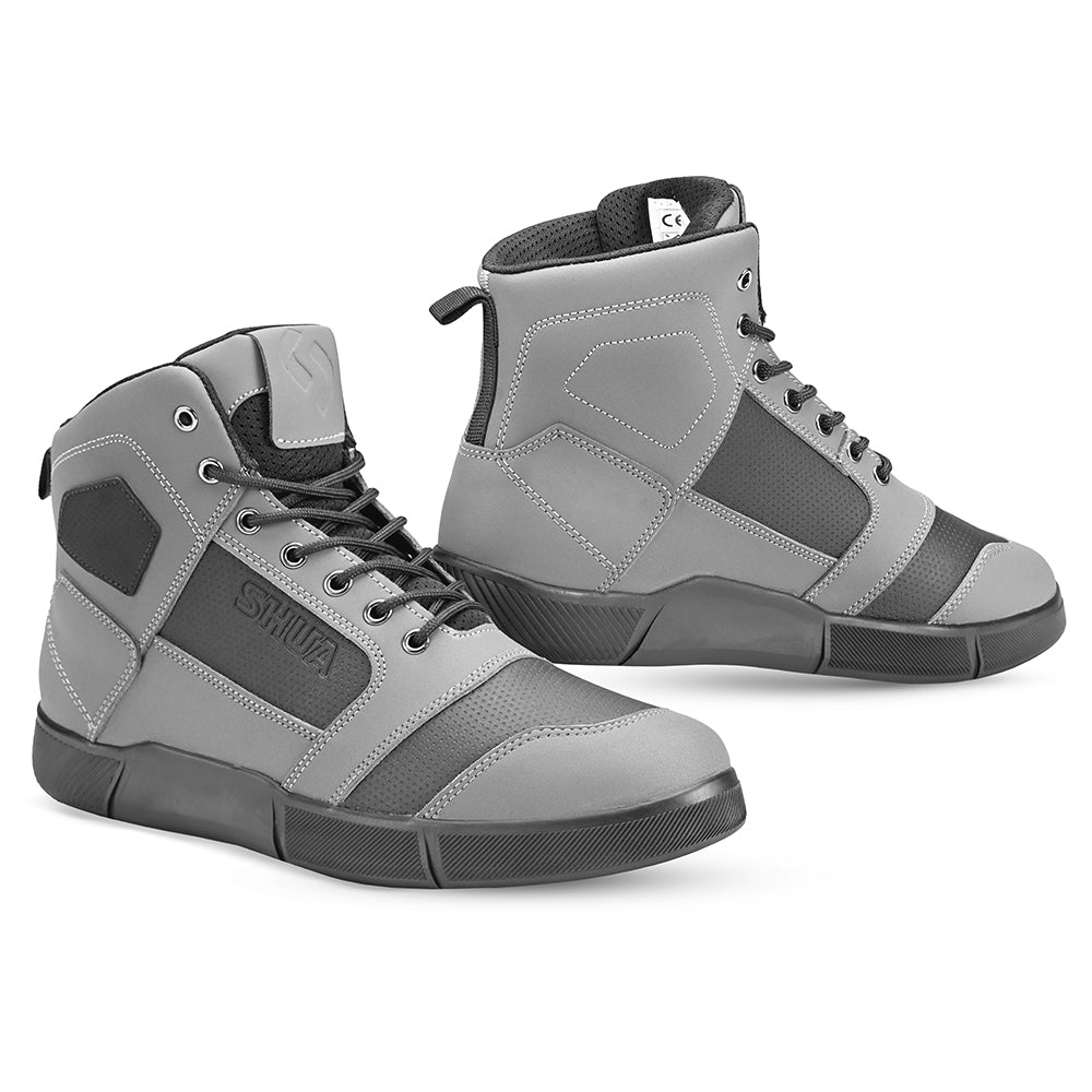 SHUA - Botas Shift De Piel Gris-BOTAS-Maximo Moto