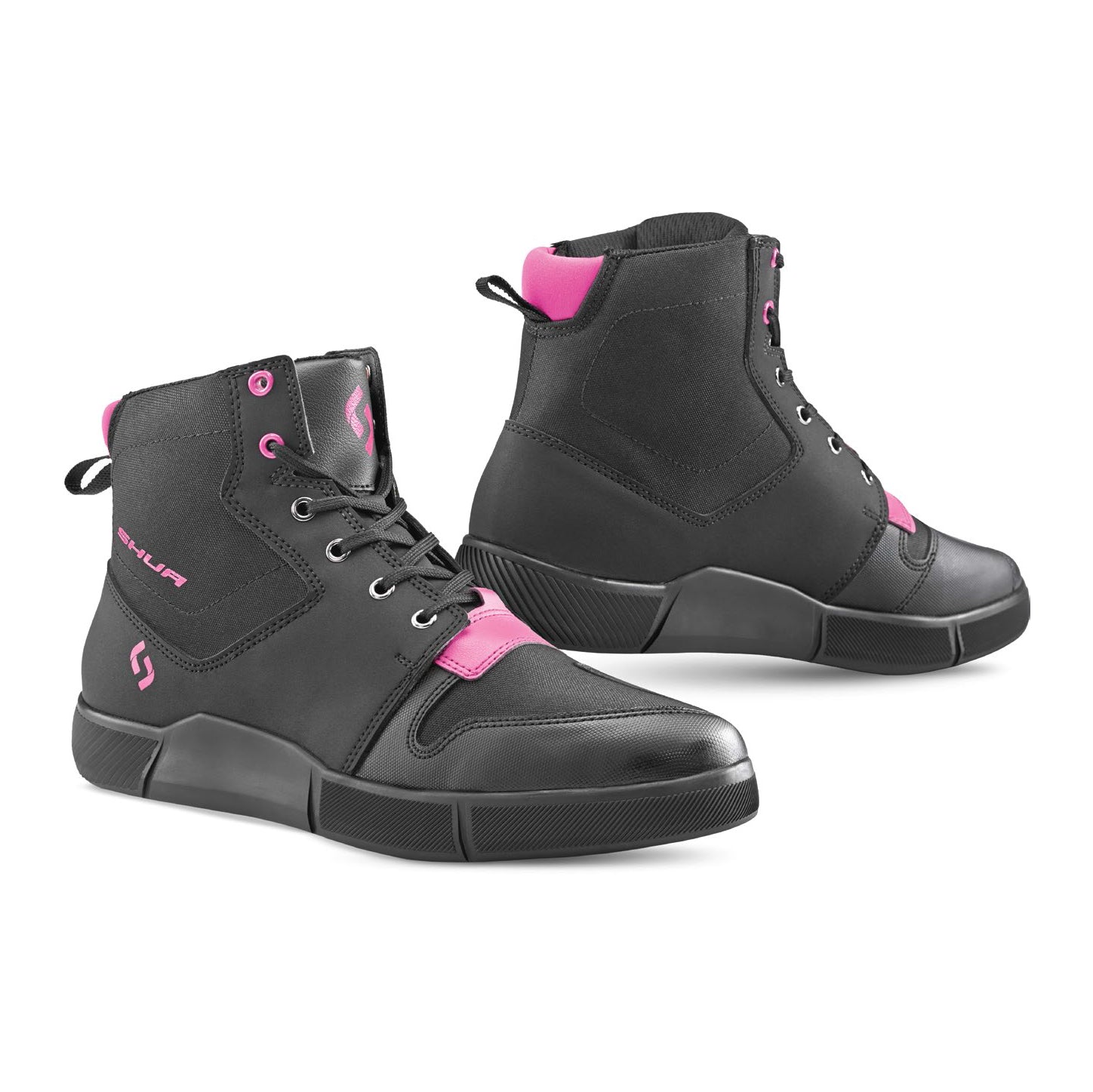 SHUA Oddin Bota Urbana para mujer negro fucsia-BOTAS-36-Maximo Moto