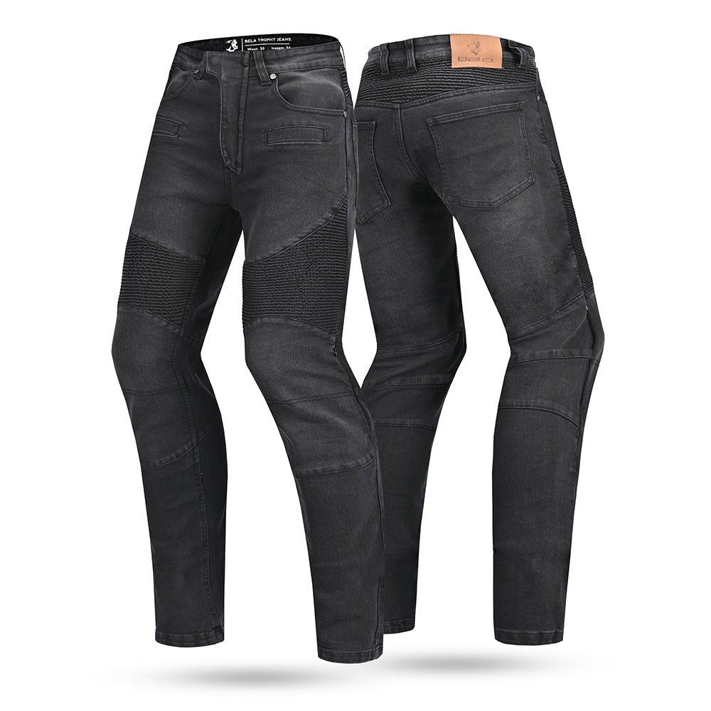 BELA KEVLAR TROPHY Moto Calcas Preto 34L Inseam
