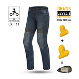 BELA - Pantalón Textil Denim CE Trophy (MXD-402) Azul