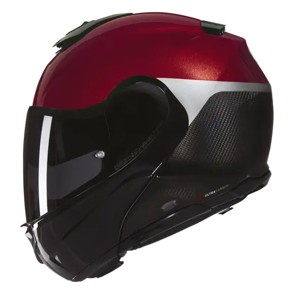 NOLAN X-1005 ULTRA CARBON Verniciatura Speciale 341 Casco Modular Rosso Viscerale