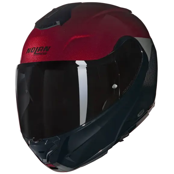 NOLAN X-1005 ULTRA CARBON Verniciatura Speciale 341 Casco Modular Rosso Viscerale