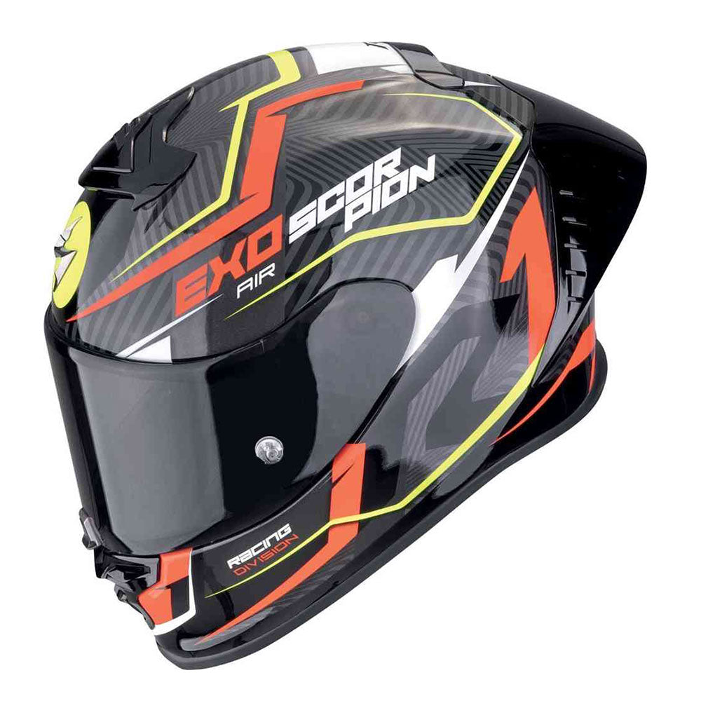 SCORPION EXO-R1 EVO AIR COUP INTEGRAL CACSO Negro Rojo Amarillo Neón