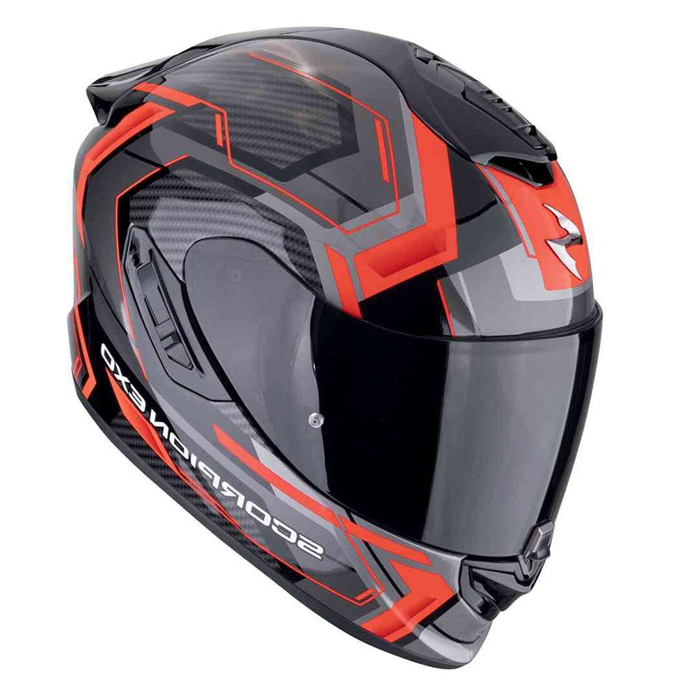 SCORPION EXO-1400 EVO AIR LINART INTEGRAL CASCO Negro Rojo