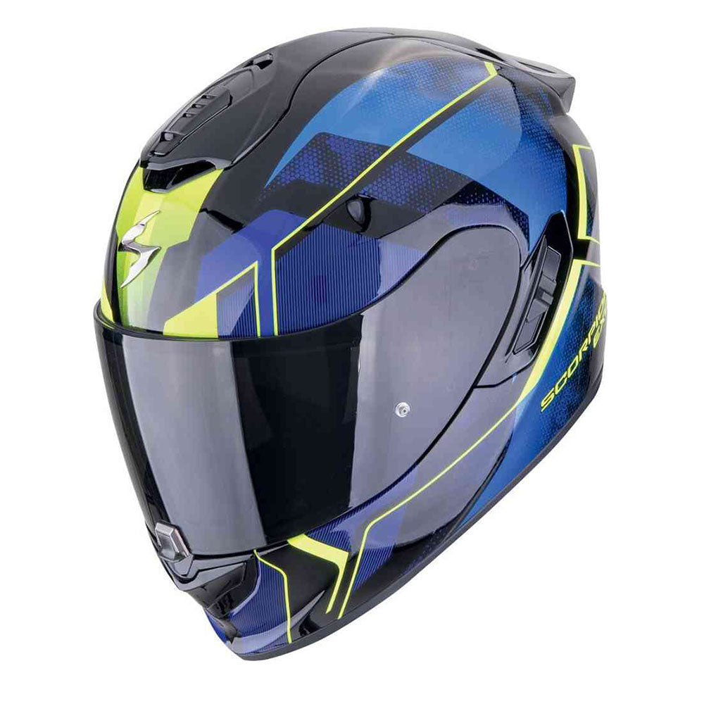 SCORPION EXO-1400 EVO AIR INTENSIO Integral Casco competición negro-azul