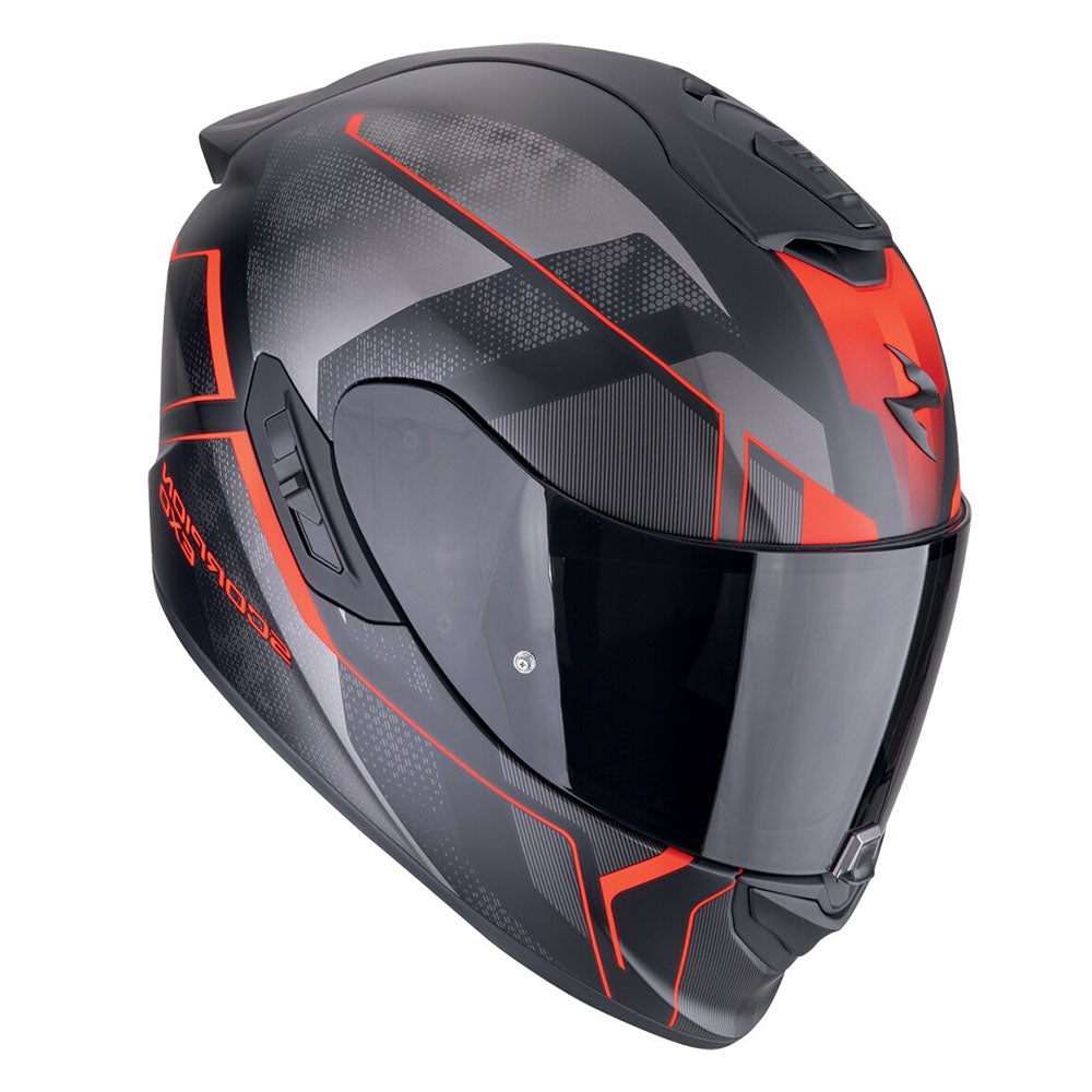 SCORPION EXO-1400 EVO AIR INTENSIO INTEGRAL CASCO Negro mate rojo