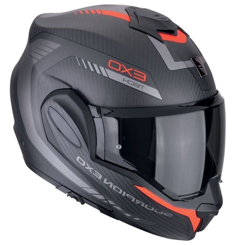 SCORPION Exo Tech Evo Carbon Cosy Flip Casco Delantero De Motocicleta